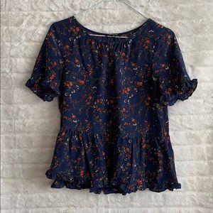 Madewell Floral Blouse XXS